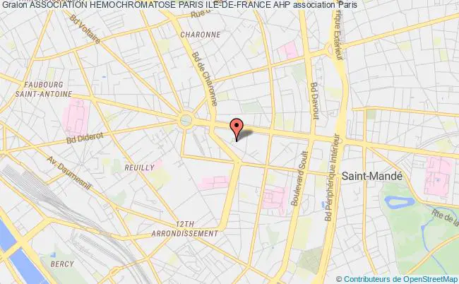 plan association Association Hemochromatose Paris Ile-de-france Ahp Paris