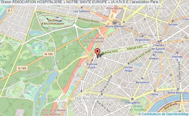 plan association Association Hospitaliere « Notre Sante Europe » (a.h.n.s.e.) Paris