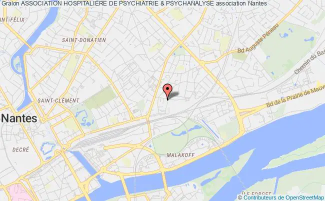 plan association Association HospitaliÈre De Psychiatrie & Psychanalyse Nantes