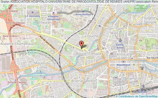plan association Association Hospitalo-universitaire De Parodontologie De Rennes (ahupr) Rennes