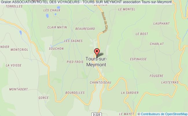 plan association Association Hotel Des Voyageurs - Tours Sur Meymont Tours-sur-Meymont