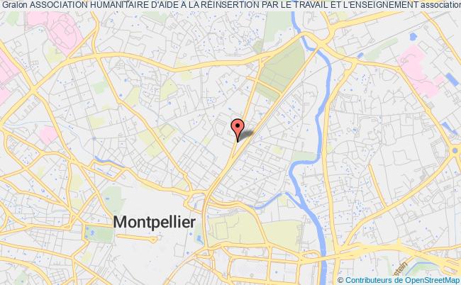 plan association Association Humanitaire D'aide A La RÉinsertion Par Le Travail Et L'enseignement Montpellier