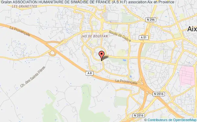 plan association Association Humanitaire De Simaoise De France (a.s.h.f) Aix-en-Provence