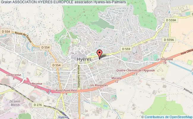 plan association Association Hyeres Europole Hyères