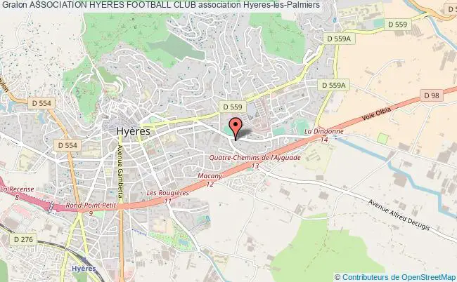 plan association Association Hyeres Football Club Hyères