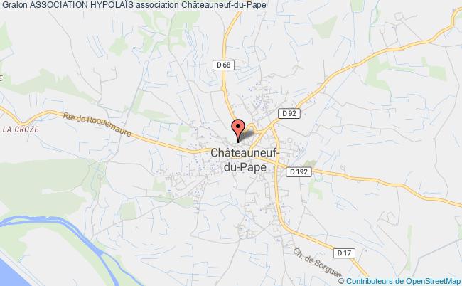 plan association Association HypolaÏs Châteauneuf-du-Pape