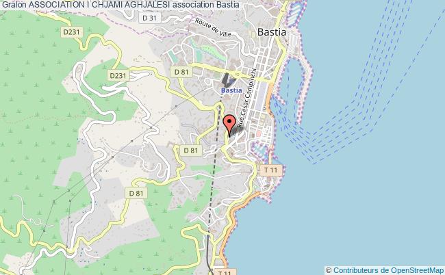 plan association Association I Chjami Aghjalesi Bastia