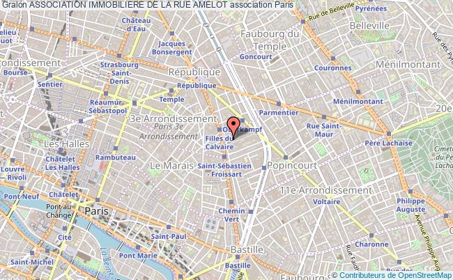 plan association Association Immobiliere De La Rue Amelot Paris