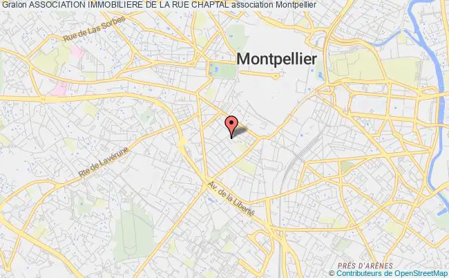 plan association Association Immobiliere De La Rue Chaptal Montpellier