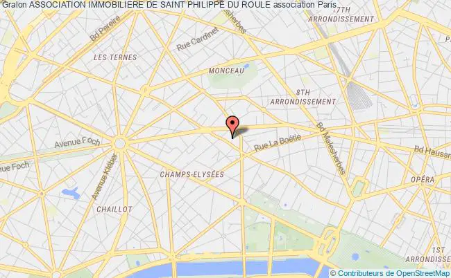plan association Association Immobiliere De Saint Philippe Du Roule Paris
