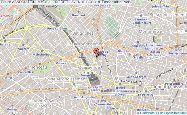 plan association Association Immobiliere Du 12 Avenue Bosquet Paris