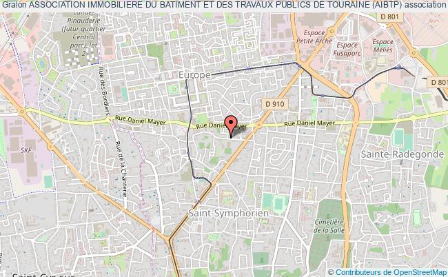 plan association Association Immobiliere Du Batiment Et Des Travaux Publics De Touraine (aibtp) Tours