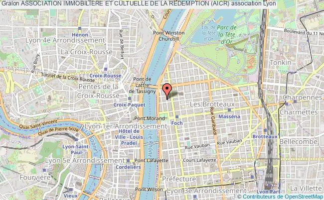 plan association Association Immobiliere Et Cultuelle De La Redemption (aicr) Lyon