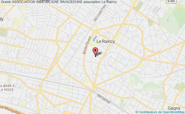 plan association Association Immobiliere Rainceenne Le Raincy