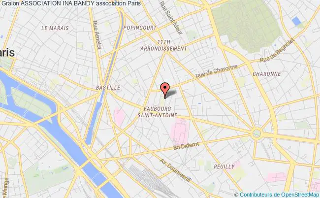 plan association Association Ina Bandy Paris 11e