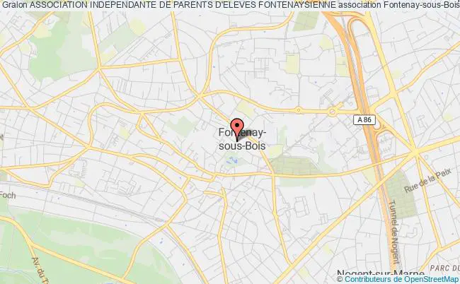 plan association Association Independante De Parents D'eleves Fontenaysienne Fontenay-sous-Bois