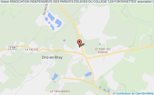 plan association Association Independante Des Parents D'eleves Du College 'les Fontainettes' Ons-en-Bray