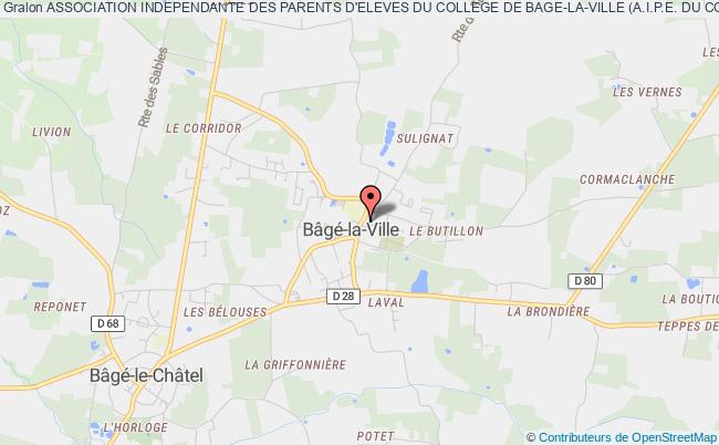 plan association Association Independante Des Parents D'eleves Du College De Bage-la-ville (a.i.p.e. Du College De Bage-la-ville) Bâgé-la-Ville