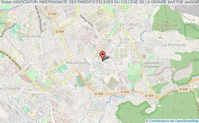 plan association Association Independante Des Parents D'eleves Du College De La Grande Bastide Marseille