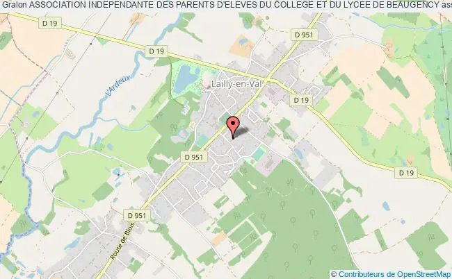 plan association Association Independante Des Parents D'eleves Du College Et Du Lycee De Beaugency Lailly-en-Val