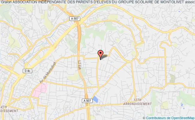 plan association Association Independante Des Parents D'eleves Du Groupe Scolaire De Montolivet Marseille
