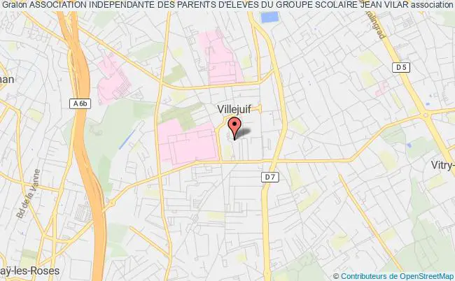 plan association Association Independante Des Parents D'eleves Du Groupe Scolaire Jean Vilar Villejuif