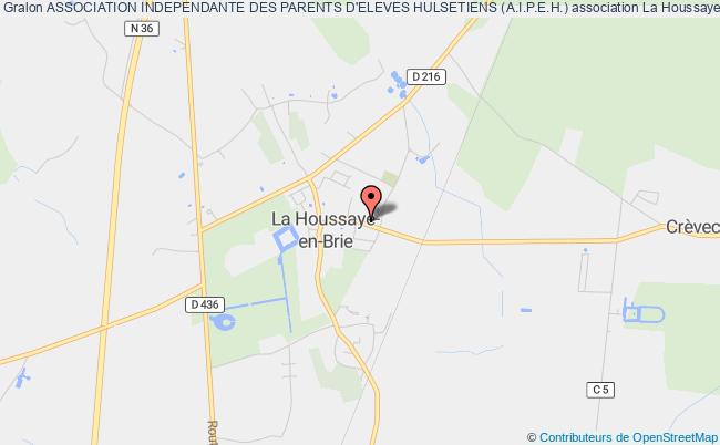 plan association Association Independante Des Parents D'eleves Hulsetiens (a.i.p.e.h.) La    Houssaye-en-Brie