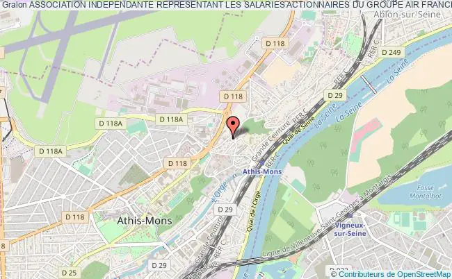 plan association Association Independante Representant Les Salaries Actionnaires Du Groupe Air France/klm Athis-Mons