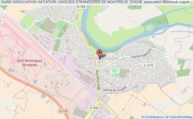 plan association Association Initiation Langues Etrangeres De Montreuil Juigne Montreuil-Juigné