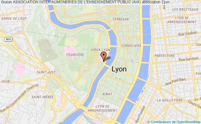 plan association Association Inter Aumoneries De L'enseignement Public (aia) Lyon