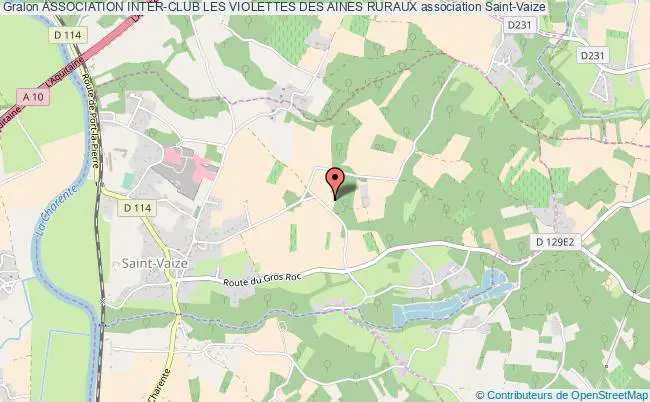 plan association Association Inter-club Les Violettes Des Aines Ruraux Saint-Vaize