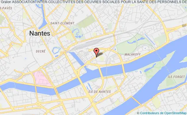 plan association Association Inter-collectivites Des Oeuvres Sociales Pour La Sante Des Personnels De Services Publics Nantes cedex 1