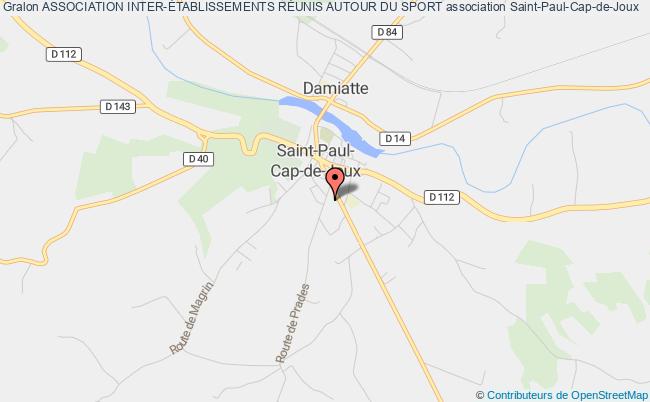 plan association Association Inter-Établissements RÉunis Autour Du Sport Saint-Paul-Cap-de-Joux