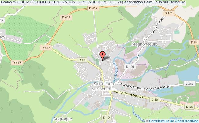 plan association Association Inter-generation Lupeenne 70 (a.i.g.l. 70) Saint-Loup-sur-Semouse