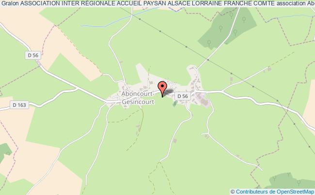 plan association Association Inter Regionale Accueil Paysan Alsace Lorraine Franche Comte Aboncourt-Gesincourt