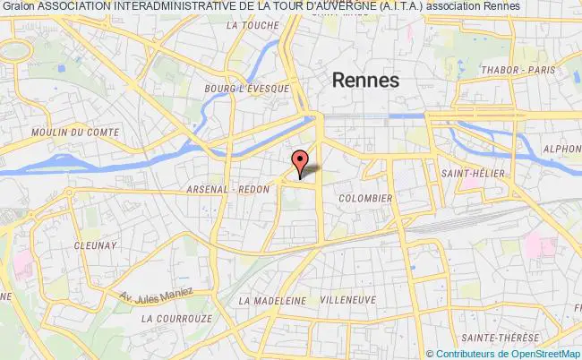 plan association Association Interadministrative De La Tour D'auvergne (a.i.t.a.) Rennes