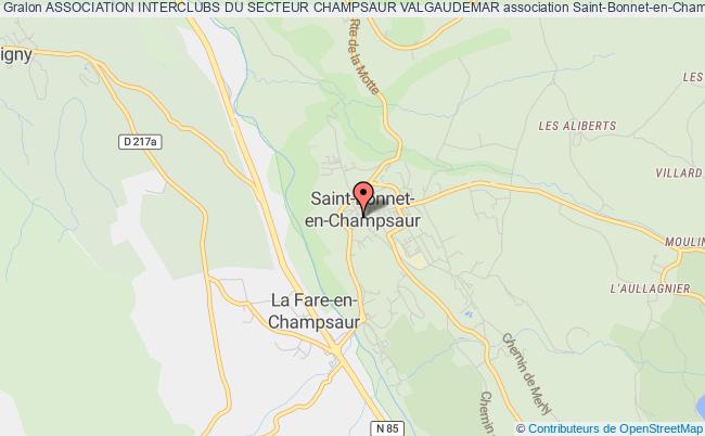 plan association Association Interclubs Du Secteur Champsaur Valgaudemar Saint-Bonnet-en-Champsaur