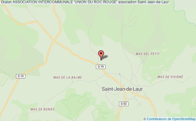 plan association Association Intercommunale 'union Du Roc Rouge' Saint-Jean-de-Laur