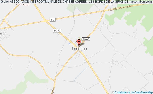plan association Association Intercommunale De Chasse Agreee ' Les Bords De La Gironde ' Lorignac
