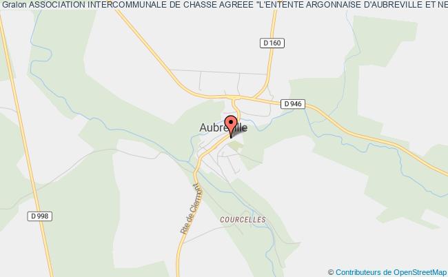 plan association Association Intercommunale De Chasse Agreee "l'entente Argonnaise D'aubreville Et Neuvilly'' Aubréville