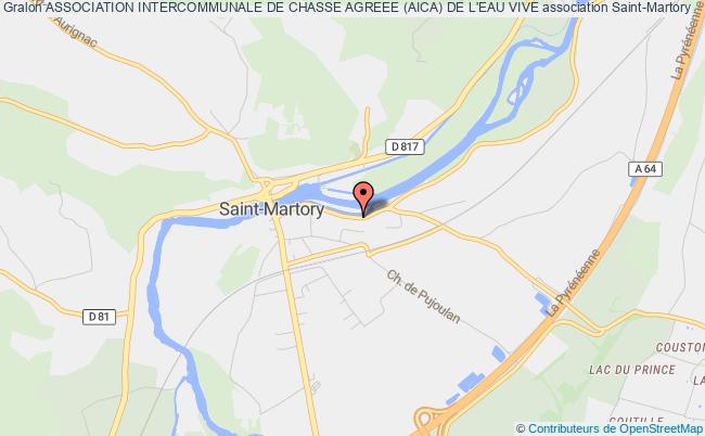 plan association Association Intercommunale De Chasse Agreee (aica) De L'eau Vive Saint-Martory