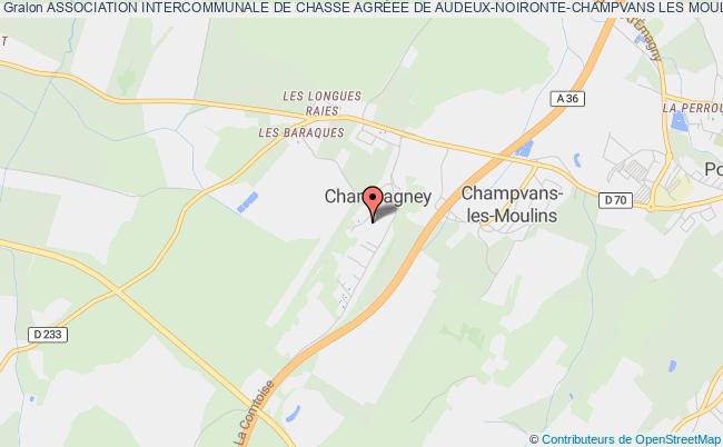 ASSOCIATION INTERCOMMUNALE DE CHASSE AGRÉEE DE AUDEUX-NOIRONTE-CHAMPVANS LES MOULINS - CHAMPAGNEY (FUSION)