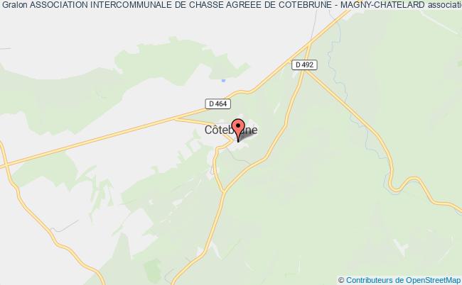 plan association Association Intercommunale De Chasse Agreee De Cotebrune - Magny-chatelard Côtebrune