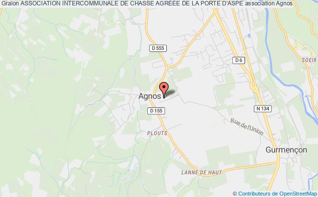 plan association Association Intercommunale De Chasse AgrÉÉe De La Porte D'aspe Agnos