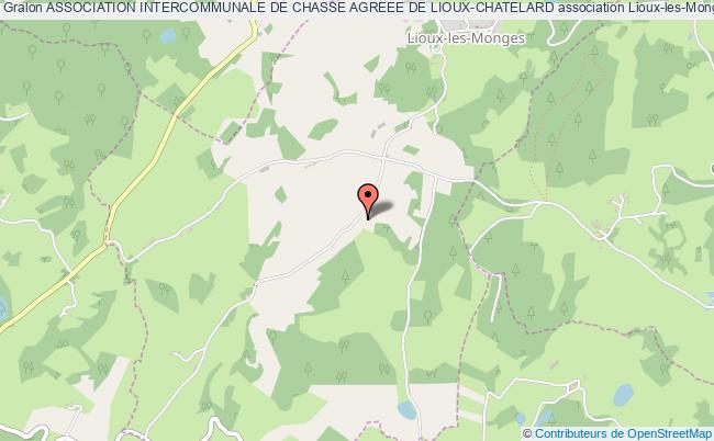 plan association Association Intercommunale De Chasse Agreee De Lioux-chatelard Lioux-les-Monges