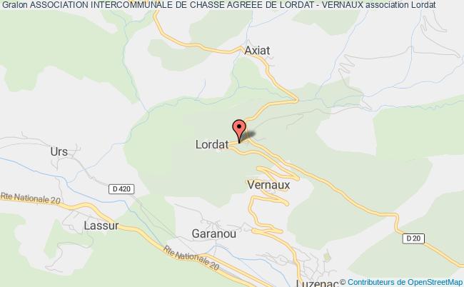 ASSOCIATION INTERCOMMUNALE DE CHASSE AGREEE DE LORDAT - VERNAUX