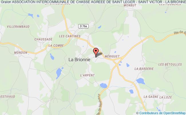plan association Association Intercommunale De Chasse Agreee De Saint Leger - Saint Victor - La Brionne La Brionne