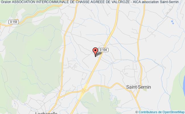 plan association Association Intercommunale De Chasse Agreee De Valcroze - Aica Saint-Sernin