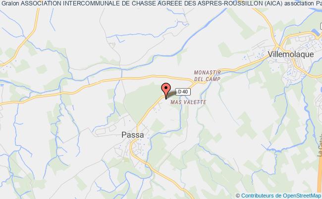 plan association Association Intercommunale De Chasse Agreee Des Aspres-roussillon (aica) Passa