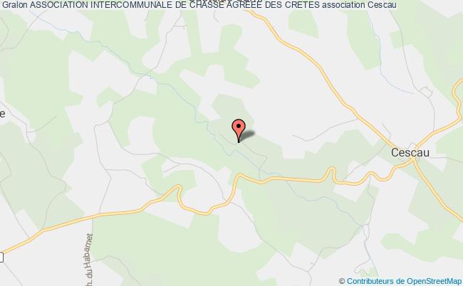 plan association Association Intercommunale De Chasse Agreee Des Cretes Cescau